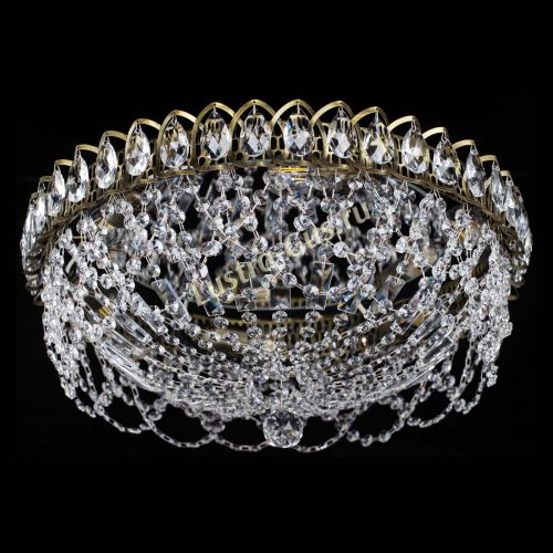 Люстра Хрустальный Каскад Ажур под бронзу в Магнитогорске Гусь Хрустальный