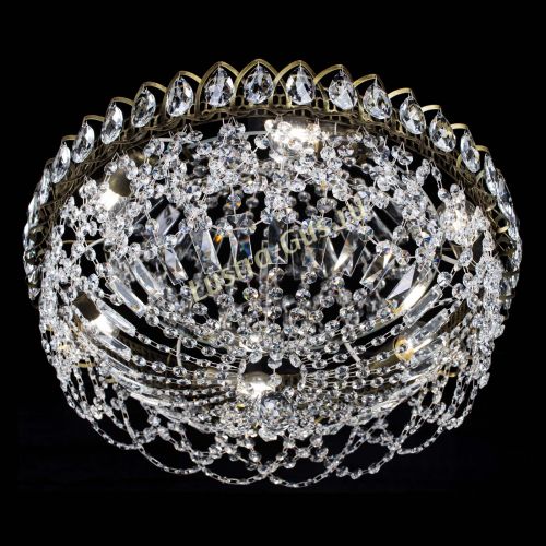 Люстра Хрустальный Каскад Ажур под бронзу в Магнитогорске Гусь Хрустальный