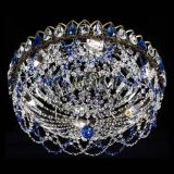 Люстра Хрустальный Каскад Ажур под бронзу Синяя в Магнитогорске Люстра Хрустальный Каскад Ажур под бронзу Синяя в Магнитогорске