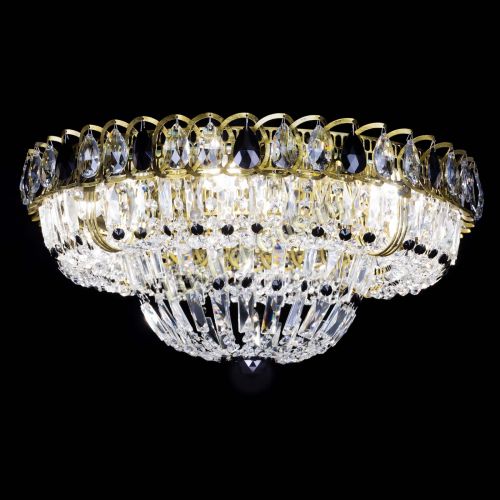 Люстра Кольцо Классика Пластинка черная под бронзу в Магнитогорске Гусь Хрустальный