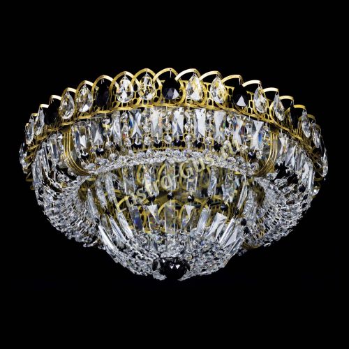 Люстра Кольцо Классика Пластинка черная под бронзу в Магнитогорске Гусь Хрустальный