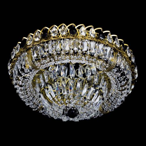 Люстра Кольцо Классика Пластинка черная под бронзу в Магнитогорске Гусь Хрустальный