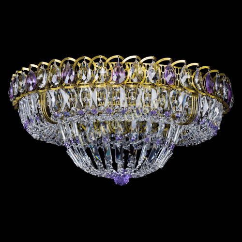 Люстра Кольцо Классика Пластинка фиолетовая под бронзу в Магнитогорске Люстра Кольцо Классика Пластинка фиолетовая под бронзу в Магнитогорске