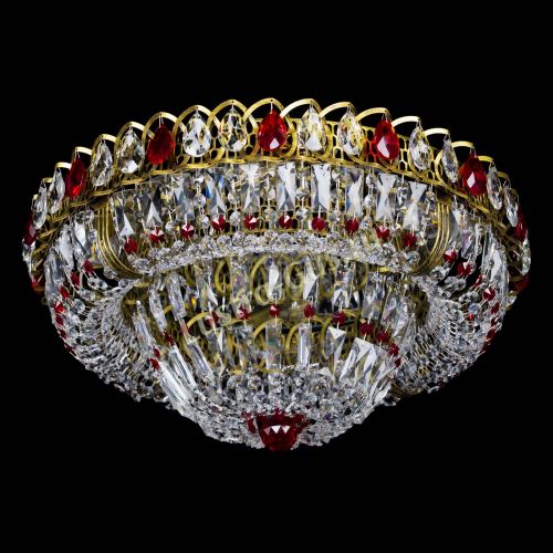 Люстра Кольцо Классика Пластинка красная под бронзу в Магнитогорске Гусь Хрустальный