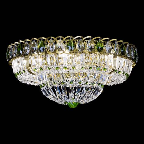 Люстра Кольцо Классика Пластинка зеленая под бронзу в Магнитогорске Гусь Хрустальный