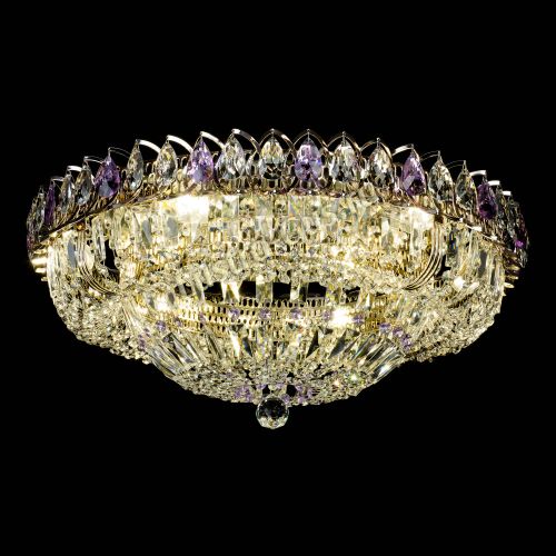 Люстра Кольцо Классика Пластинка фиолетовая в Магнитогорске Гусь Хрустальный