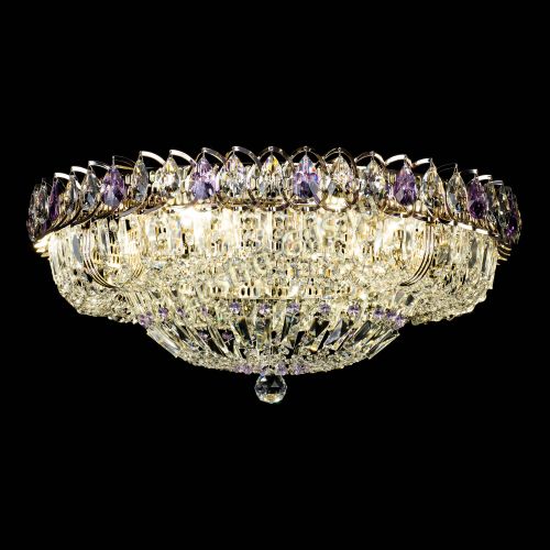 Люстра Кольцо Классика Пластинка фиолетовая в Магнитогорске Гусь Хрустальный