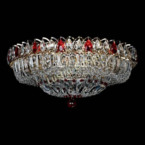 Люстра Кольцо Классика Пластинка красная в Магнитогорске Гусь Хрустальный