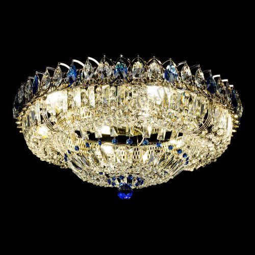 Люстра Кольцо Классика Пластинка синяя в Магнитогорске Гусь Хрустальный