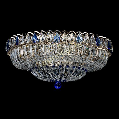 Люстра Кольцо Классика Пластинка синяя в Магнитогорске Гусь Хрустальный