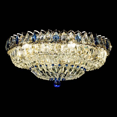 Люстра Кольцо Классика Пластинка синяя в Магнитогорске Гусь Хрустальный