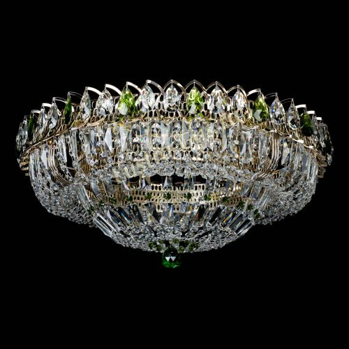 Люстра Кольцо Классика Пластинка зеленая в Магнитогорске Гусь Хрустальный