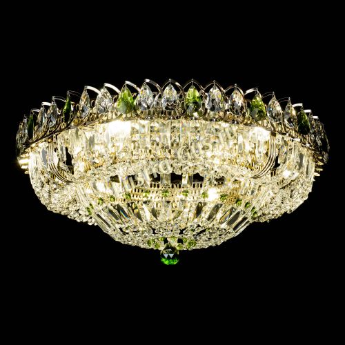 Люстра Кольцо Классика Пластинка зеленая в Магнитогорске Гусь Хрустальный