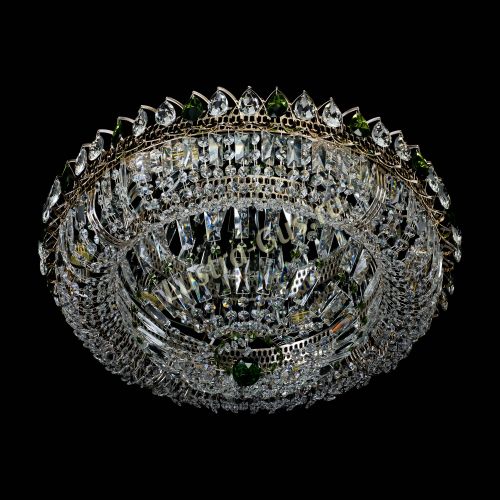 Люстра Кольцо Классика Пластинка зеленая в Магнитогорске Гусь Хрустальный