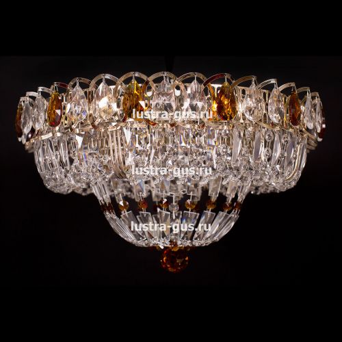 Люстра Кольцо Классика Пластинка цветная в Магнитогорске Гусь Хрустальный