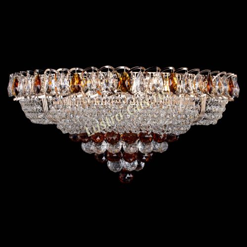 Люстра Кольцо пирамида шар 40 мм чайный в Магнитогорске Гусь Хрустальный