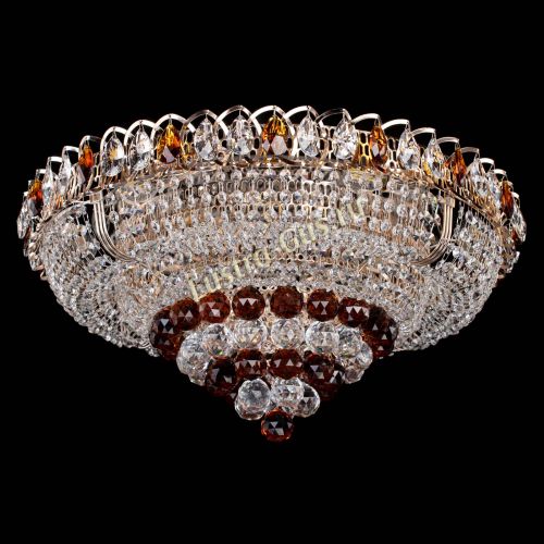 Люстра Кольцо пирамида шар 40 мм чайный в Магнитогорске Гусь Хрустальный