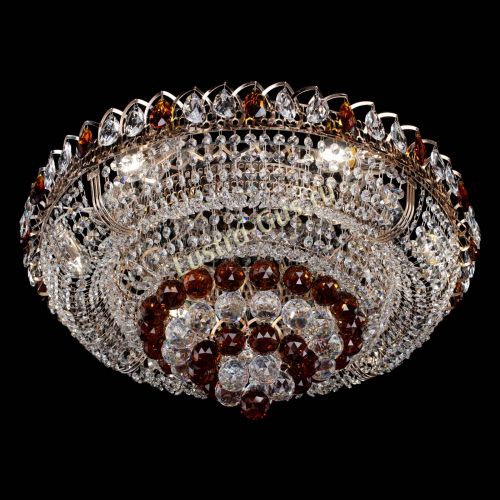 Люстра Кольцо пирамида шар 40 мм чайный в Магнитогорске Гусь Хрустальный