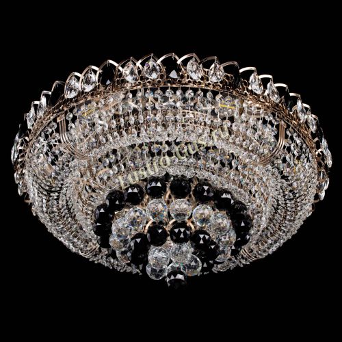 Люстра Кольцо пирамида шар 40 мм черная в Магнитогорске Гусь Хрустальный