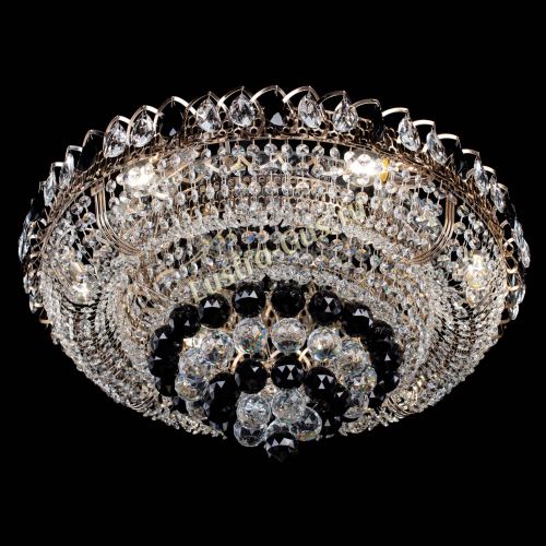 Люстра Кольцо пирамида шар 40 мм черная в Магнитогорске Гусь Хрустальный