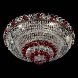 Люстра Кольцо пирамида шар 40 мм красная в Магнитогорске