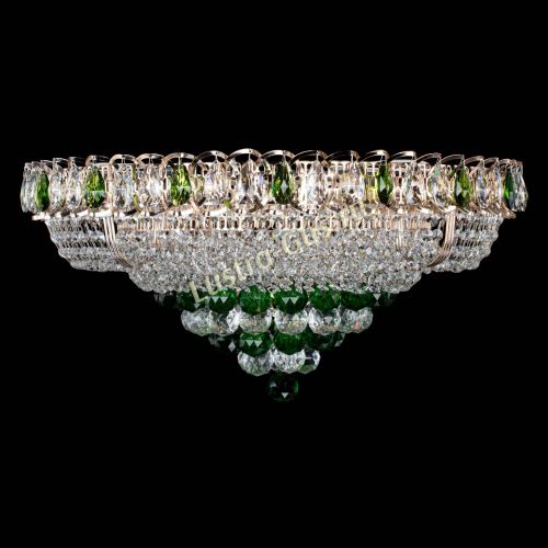 Люстра Кольцо пирамида шар 40 мм зеленая в Магнитогорске Люстра Кольцо пирамида шар 40 мм зеленая в Магнитогорске