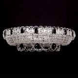 Люстра Кольцо Снежинка черная, диаметр 700 мм, цвет серебро, Люстры Гусь Хрустальный Люстра Кольцо Снежинка черная, диаметр 700 мм, цвет серебро, Люстры Гусь Хрустальный