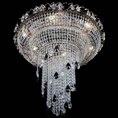 Люстра Кольцо №10 черная в Магнитогорске Гусь Хрустальный