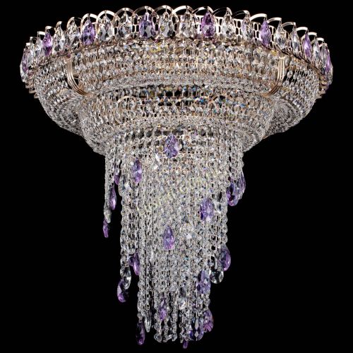 Люстра Кольцо №10 фиолетовая в Магнитогорске Гусь Хрустальный