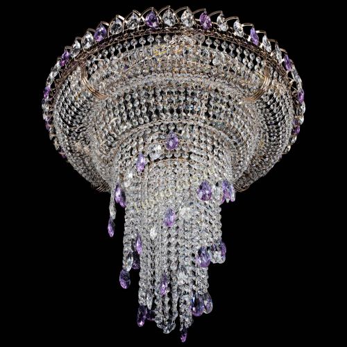 Люстра Кольцо №10 фиолетовая в Магнитогорске Гусь Хрустальный