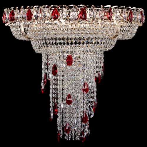 Люстра Кольцо №10 красная в Магнитогорске Гусь Хрустальный