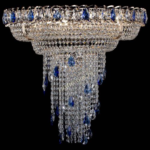 Люстра Кольцо №10 синяя в Магнитогорске Гусь Хрустальный