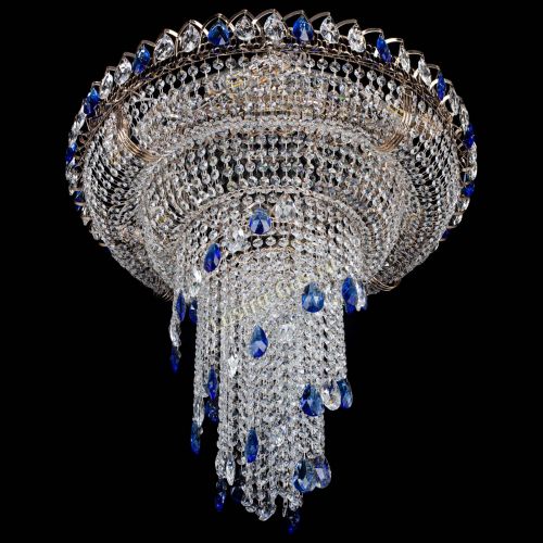 Люстра Кольцо №10 синяя в Магнитогорске Гусь Хрустальный