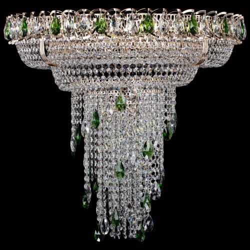 Люстра Кольцо №10 зеленая в Магнитогорске Гусь Хрустальный
