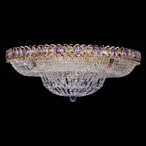 Люстра Кольцо Классика фиолетовая 800 мм в Магнитогорске Гусь Хрустальный