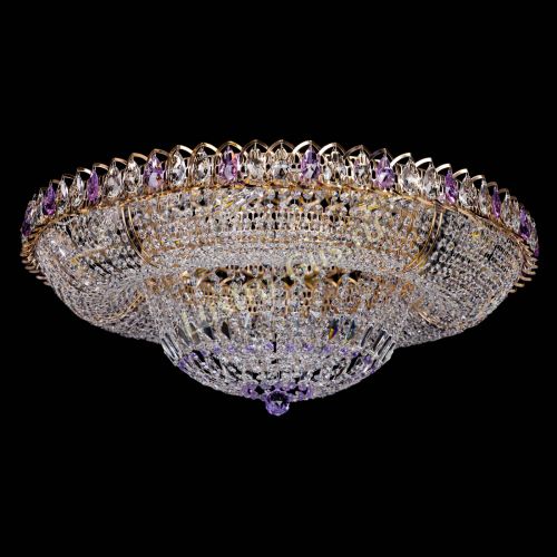 Люстра Кольцо Классика фиолетовая 800 мм в Магнитогорске Гусь Хрустальный