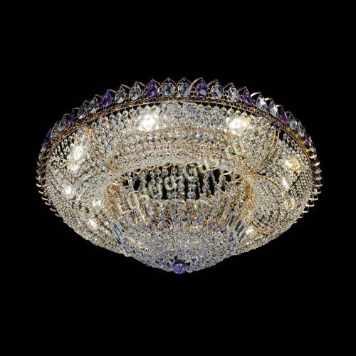 Люстра Кольцо Классика фиолетовая 800 мм в Магнитогорске Гусь Хрустальный