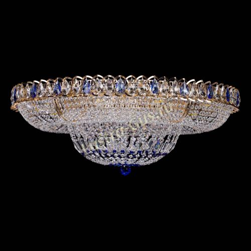 Люстра Кольцо Классика синее 800 мм  в Магнитогорске Гусь Хрустальный