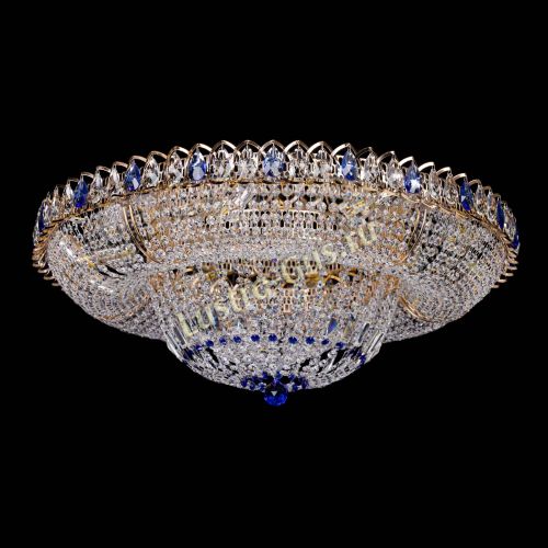 Люстра Кольцо Классика синее 800 мм  в Магнитогорске Гусь Хрустальный