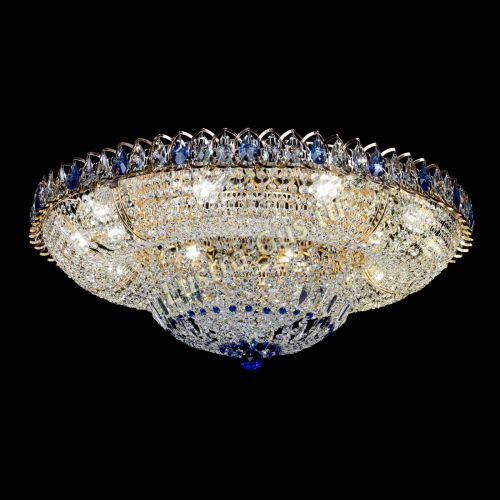 Люстра Кольцо Классика синее 800 мм  в Магнитогорске Гусь Хрустальный