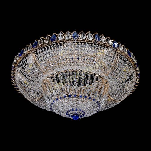 Люстра Кольцо Классика синее 800 мм  в Магнитогорске Гусь Хрустальный