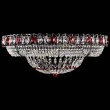 Люстра Кольцо Классика №8 Черная с красными подвесками в Магнитогорске Люстра Кольцо Классика №8 Черная с красными подвесками в Магнитогорске