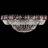 Люстра Кольцо Классика №8 Черная с красными подвесками в Магнитогорске Люстра Кольцо Классика №8 Черная с красными подвесками в Магнитогорске