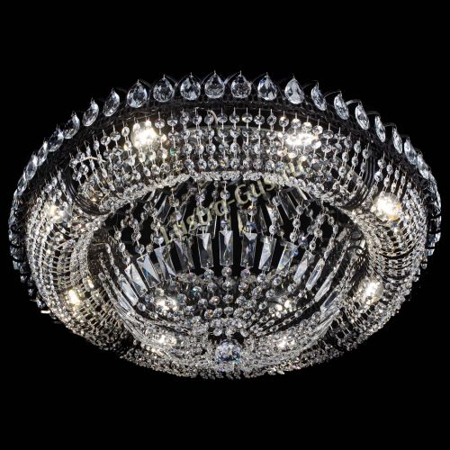 Люстра Кольцо Классика №8 Черная в Магнитогорске Гусь Хрустальный