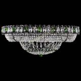 Люстра Кольцо Классика №8 Черная с зелеными подвесками в Магнитогорске Люстра Кольцо Классика №8 Черная с зелеными подвесками в Магнитогорске