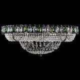 Люстра Кольцо Классика №8 Черная с зелеными подвесками в Магнитогорске Люстра Кольцо Классика №8 Черная с зелеными подвесками в Магнитогорске