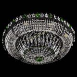 Люстра Кольцо Классика №8 Черная с зелеными подвесками в Магнитогорске Люстра Кольцо Классика №8 Черная с зелеными подвесками в Магнитогорске