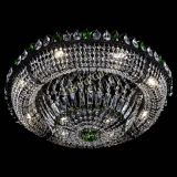 Люстра Кольцо Классика №8 Черная с зелеными подвесками в Магнитогорске Люстра Кольцо Классика №8 Черная с зелеными подвесками в Магнитогорске