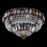 Люстра Кольцо Классика Черная с чайными подвесками в Магнитогорске Люстра Кольцо Классика Черная с чайными подвесками в Магнитогорске