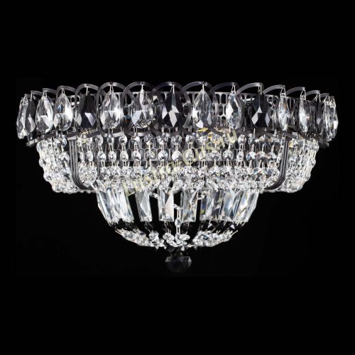 Люстра Кольцо Классика Черная с черными подвесками в Магнитогорске Люстра Кольцо Классика Черная с черными подвесками в Магнитогорске